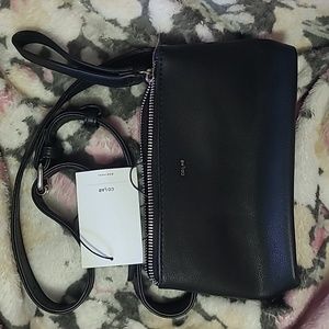 Black COLAB waist belt bag bnwt